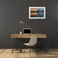 thumbnail image 3 of Jaynes Gallery 14x11 White Modern Wood Framed Museum Art Print Titled - Washington State-Seabeck Sunset over mountains and Hood Canal, 3 of 4