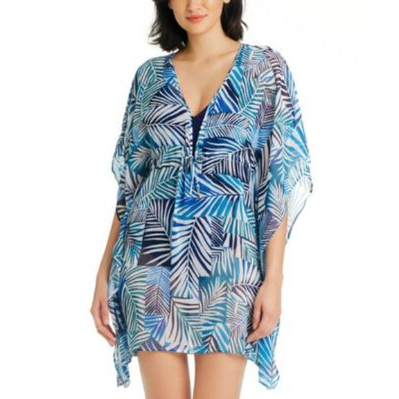 Bleu by Rod Beattie Womens Shady Days Chiffon Caf Navy S