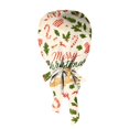 thumbnail image 6 of LTTVQM Christmas Scrub Cap for Women Men Working Cap with Sweatband Adjustable Tie Back Nurse Hats Head Cover, 6 of 6