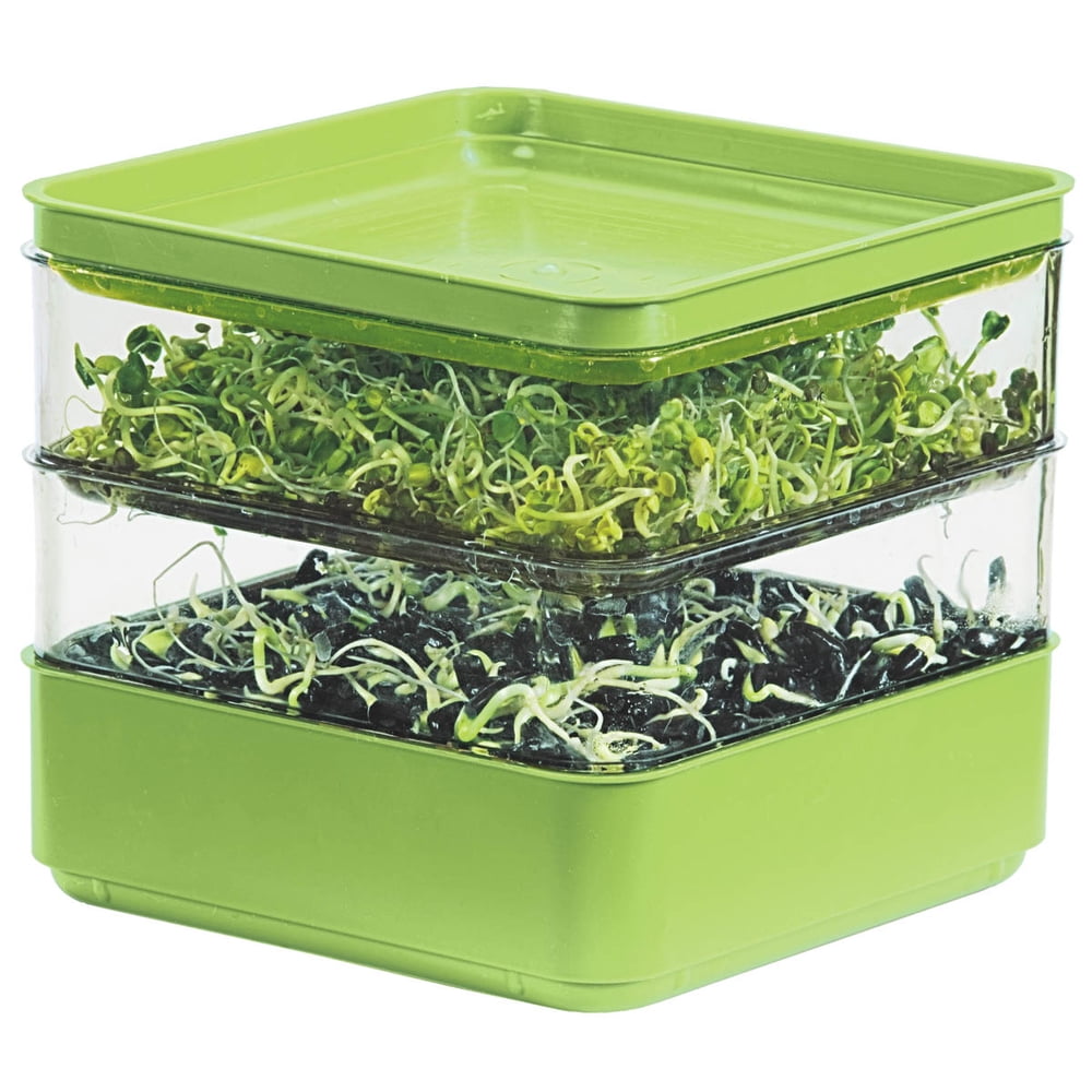 Gardens Alive! Seed Sprouter Growing Kit - Grow 2 levels for sprouts ...
