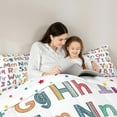 thumbnail image 5 of Castle Fairy Personalized Initial Alphabet 3-Piece Full Size Comforter Sets for Teens Women Men,Cartoon Number Bedding Comforter Set,Polka Dots Stripes Lightweight Bedding Sets, 5 of 8