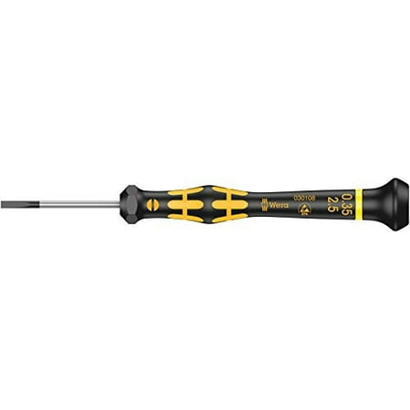 

2PK Wera 05030108001 1578 A ESD Kraftform Micro Screwdriver for Slotted Screws