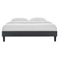 thumbnail image 4 of Modway Reign Queen Performance Velvet Platform Bed Frame in Charcoal, 4 of 5