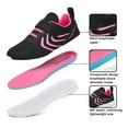 thumbnail image 2 of Kids Boys Girls Running Shoes Comfortable Fashion Light Weight Slip on Cushion Black/Fuxia 2, 2 of 7