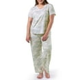 thumbnail image 2 of Fruit of the Loom Women's Soft & Breathable V-Neck Short Sleeve Top & Pajama Pant Set, Sizes S-4X, 2 of 10