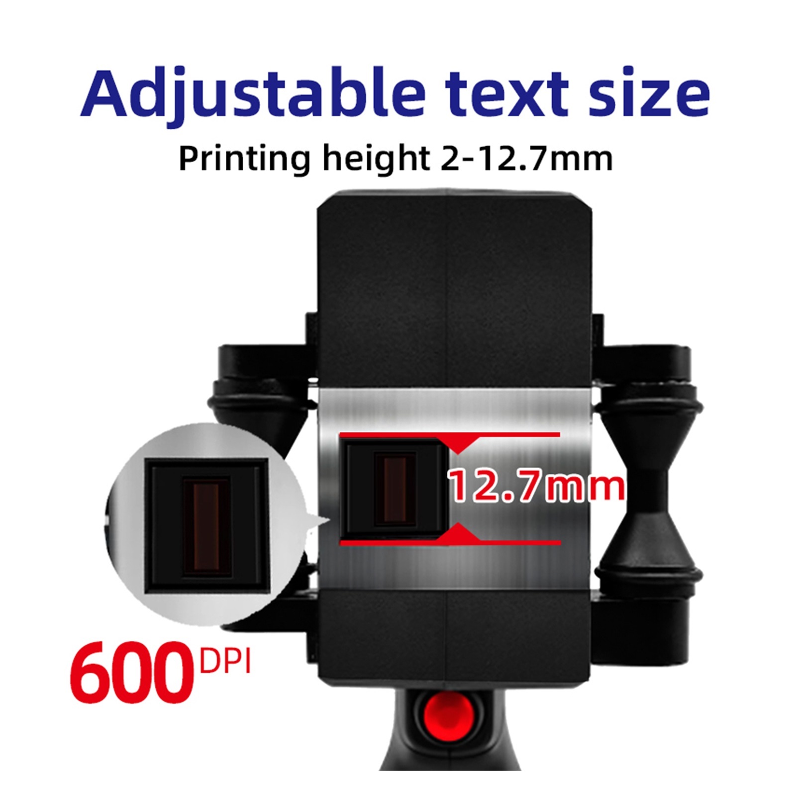 Portable handheld inkjet printer, batch number label pattern printer, non-fading printing on carton plastic bags ,Versatile Surface Compatibility