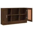 thumbnail image 3 of vidaXL Sideboard Brown Oak 120x30.5x70 cm Engineered Wood, 3 of 5