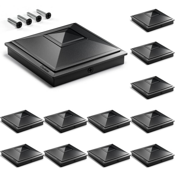 Post Caps Siedinlar 4x4 Pyramid Waterproof Outdoor, paquete de 12 unidades