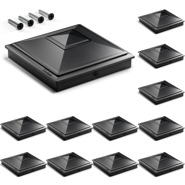 Post Caps Siedinlar 4x4 Pyramid Waterproof Outdoor, paquete de 12 unidades
