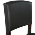 thumbnail image 4 of Linon Metairie 30" Indoor Wood Bar Stool, Espresso/Dark Brown Faux Leather, 4 of 8