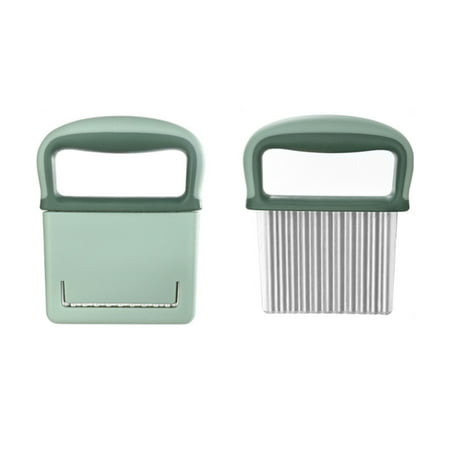 

Wavy Chopper Cutter Stainless Steel with Non-slip Handle for Potato Strip Yellow