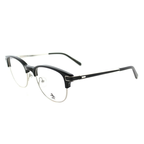 Original Penguin The Princeton Plastic Unisex Square Eyeglasses Black