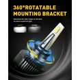 thumbnail image 6 of AUXITO 9006/HB4 LED Light Headlight Bulbs,80W 16,000LM Per Pair, 9006 low beam headlight bulb,6500K Xenon White, Pack of 2, 6 of 10