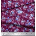 thumbnail image 3 of Soimoi Tissu en Coton Rouge Canard Imprimé Fruits 1 Yard 42 Pouces de Large, 3 of 3