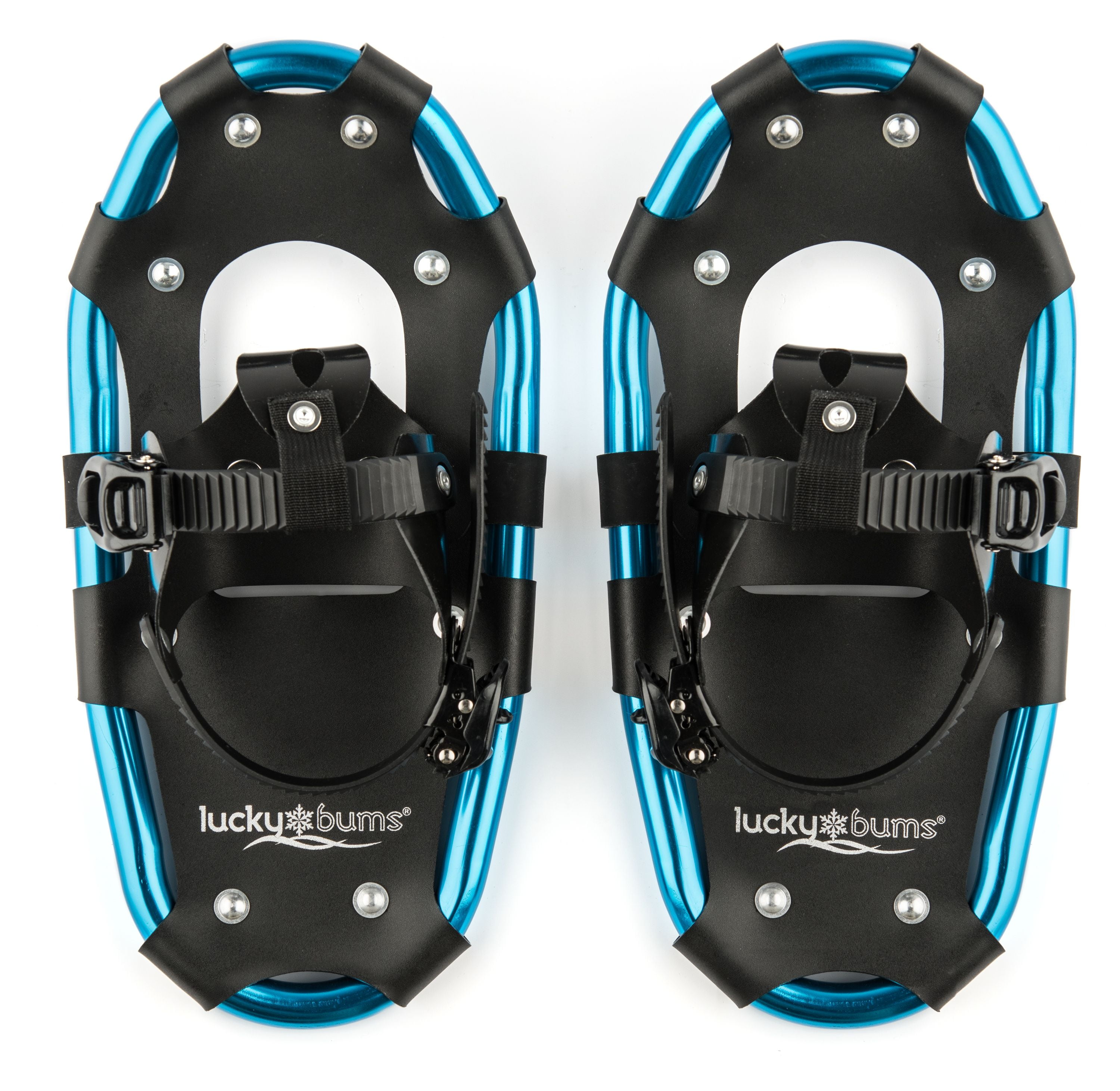 Lucky Bums Youth and Adult Snowshoes, Blue, 14inch