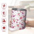 thumbnail image 5 of 12oz Coffee Tumblers White Pink Butterfly Flower Pattern Stainless Steel Vacuum Insulated Travel Tumbler Coffee Cups Mug with Lid and Straw with Cleaning Brush for Cold & Hot Drinks, 5 of 5