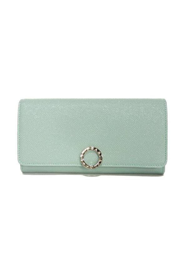 Pre-Owned BVLGARI Long Wallet, Clip, Large, Calfskin, Rhapsody Opal, RFID, IC, Unused, BB Logo...
