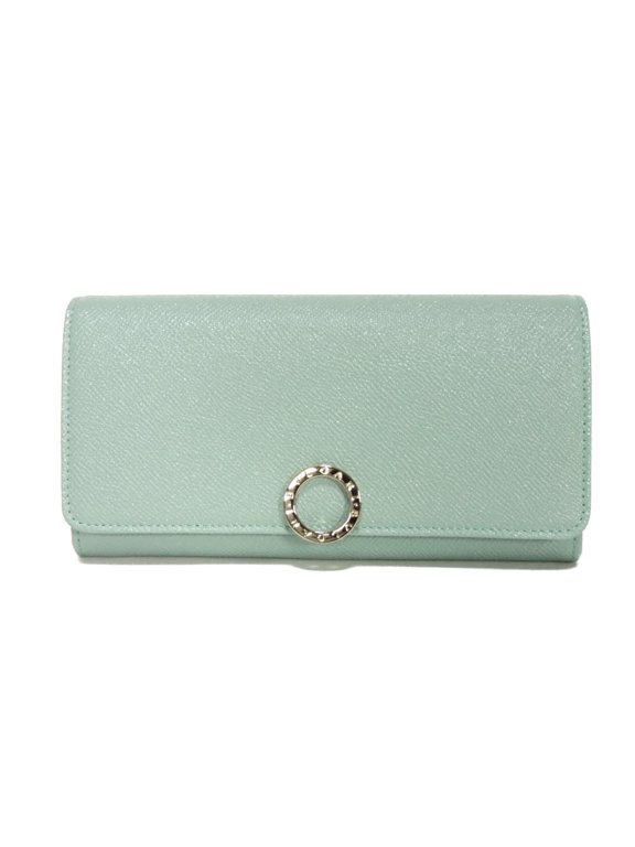 Pre-Owned BVLGARI Long Wallet, Clip, Large, Calfskin, Rhapsody Opal, RFID, IC, Unused, BB Logo...