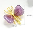 thumbnail image 6 of Sunjoy Tech Butterfly Ornament Handcrafted Natural Materials Polished Good Meaning Vivid Wealth And Luck Natural Faux Crystal Butterfly Statue Home Supplies, 6 of 8