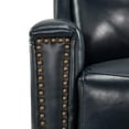 thumbnail image 6 of 14 Karat Home Genuine Leather Swivel Rocker Recliner Set of 2, Manual Glider Recliner Chair, Modern Home Theater Lounge Sofa Armchair for Living Room Bedroom Navy, 6 of 10