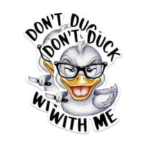 (2 Pack) Touch My Coffee I'll Slap You So Hard Stickers - Funny Chicken ...
