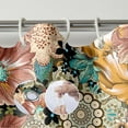 thumbnail image 6 of Boho Floral Shower Curtain, Watercolor Boho Chic Flowers Bathroom Shower Curtain, Fabric Waterproof Shower Curtain with 12 Hooks, 72 x 72 Inch, 6 of 6