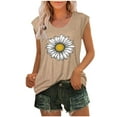 thumbnail image 1 of Birdeem Womens Cap Sleeve Tops Summer Tank Top Casual Basic Tees Shirts Loose Blouses, 1 of 12