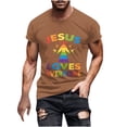 thumbnail image 1 of Camisetas de Manga Larga para Hombres Imprimir Camiseta de Cuello Redondo Casual, Camisetas de Manga Larga para Hombres Algodón, 1 of 5