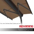 thumbnail image 4 of ADVANING 11' x 10' Manual Free Standing Retractable Patio Awning, Multiple Colors, 4 of 11