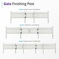 thumbnail image 6 of 3ft Tall (1 Post) Fence Finishing Post For WamBam Newport No Dig White Picket Fence, Easy Install Outdoor Fence for Backyard or Patio, Outdoor Fencing, No Dig Fence Panels, ZP19003, 6 of 7