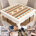 thumbnail image 6 of Boho Design Non-Slip Rubber Game Table Mat 31.5x31.5 Inch Extra Large Mahjong Surface with Quiet Texture for Card Games Board Games and Game Nights, 6 of 7