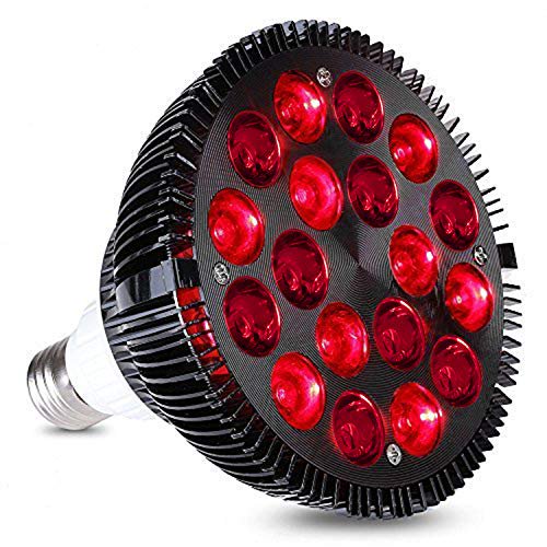 Red Light Therapy Lamp Wolezek 36w 18 Led Infrared Device 660nm And 850nm Near Combo Bulb For Skin Pain Relief Walmart Com 