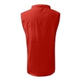 thumbnail image 4 of Camisas elegantes sin mangas con solapa de oficina para mujer, blusa de trabajo informal de Color sólido, chaleco, camisetas holgadas con cuello en V, camisetas sin mangas Pompotops  lopia997495, 4 of 5