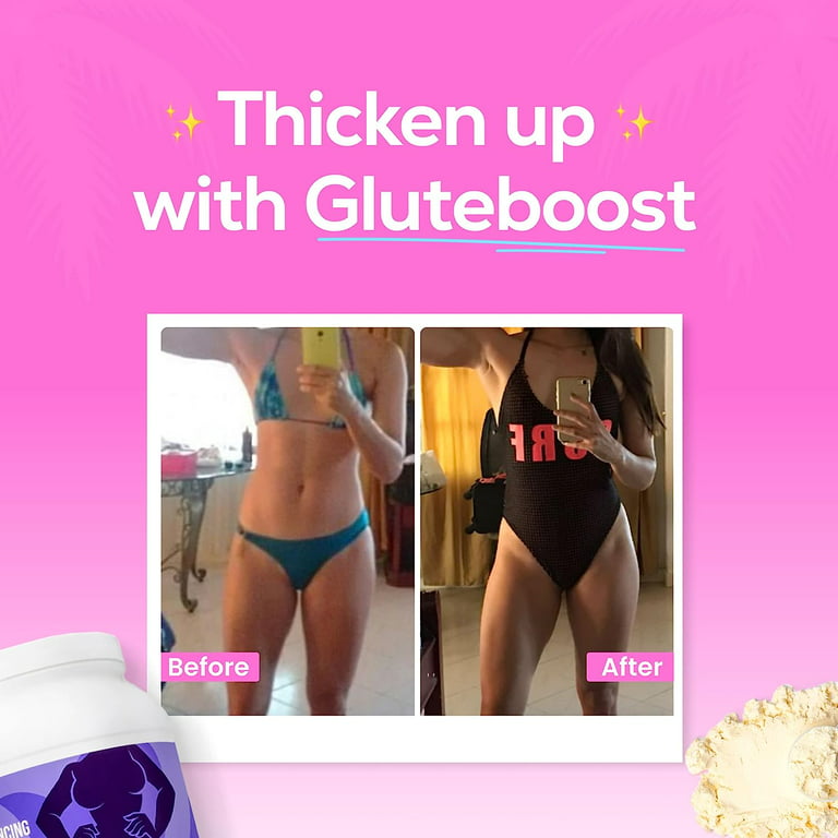 Gluteboost ThickFix Curve Enhancing Weight Gainer for Women, Grass Fed Whey  Protein Powder Shake with Amino Acids to Increase Curves and Muscle Mass