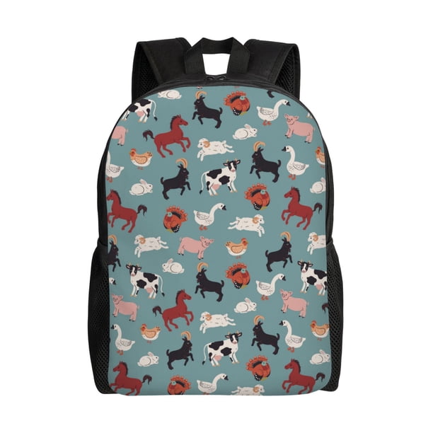 Balery Farm Animals 1 Mochila - Mochila Estilosa y Duradera para Laptop de 15 Pulgadas con Tela Oxford Impermeable