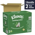 thumbnail image 3 of Kleenex Soothing Lotion Facial Tissues, 2 Flat Boxes, 110 White Tissues per Box, 3-Ply (220 Total), 3 of 11
