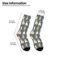 thumbnail image 2 of Honeii Cartoon Bulldog 1 Print Children's Colorful Socks,Unisex Kids and Toddlers' Cushioned Sock,Kids Athletic Crew Socks,for Everyday Wear and Sports, 2 of 5