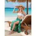 thumbnail image 4 of HAPPY BAY Women's Bikini Wraps Beach Wrap Sarong Cover up Skirt Bathing suit Swimsuit Cover Ups for Swimwear Women One Size Batik, Shamrock, 4 of 5