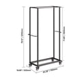 thumbnail image 2 of KFFKFF Folding Chair Rack, 500 lbs Capacity, Durable Chair Cart for 60 Chairs, Metal Storage Dolly with Swivel Casters and Locking Wheels, Ideal for Events, Hotels, Matte Black, 2 of 9