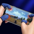 thumbnail image 3 of Paquete de 20 pares de fundas para los dedos para juegos, controladores de juegos móviles, juego de fundas para pulgar, antisudor, transpirables, sin costuras, para pantalla táctil, fundas p, 3 of 5