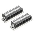 thumbnail image 1 of Bloc de Jonction de Terminal de Bloc de Borne à Deux Rangées, 2pcs Innovation Moderne de Bloc de Jonction de Terminal, 1 of 14
