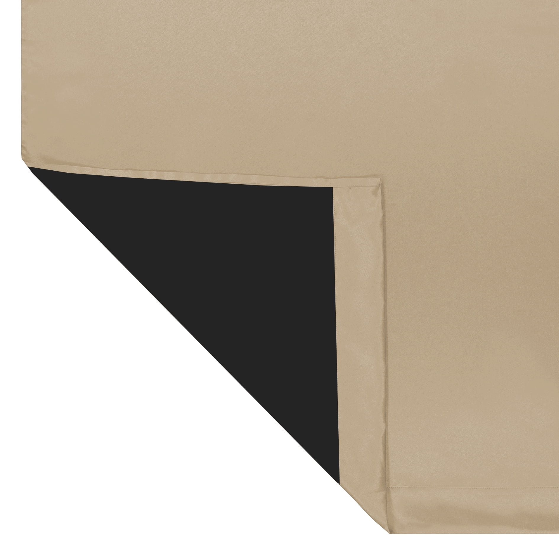 Eclipse Phoenix Solid Blackout Curtains, Set of 2, 84 Inch Long Blackout Curtains, 37"W x 84"L, Wheat