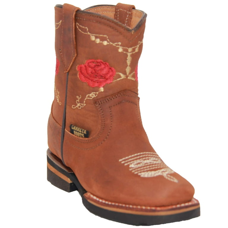 The Western Shops Kids Girl Floral Sunflower Embroidered Cowgirl