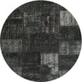 thumbnail image 1 of Ahgly Company Indoor Round Traditional Charcoal Black Persian Area Rugs, 4' Round, 1 of 6