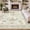 Beige, variant on Fnova 5'x7' Boho Insect Washable Area Rug, Non-Slip Bohemian Floral Print Carpet, Oeko-Tex Certified, Green