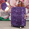 thumbnail image 4 of Purple Paisley Pattern Luggage Cover Fashion Suitcase Cover Baggage Covers Fit 25-28 Inch Luggage (Go Travel), 4 of 5