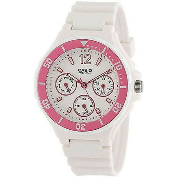 white casio watch