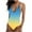 Yellow, variant on Efsteb Womens Swimsuit Print Swim Swimsuits Beach Bikini Slim Summer V Neck Bathing Suit Swimwear (Sky Blue,L)