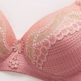 thumbnail image 7 of pimelu Bras for Women T-Shirt Bras for Women Underwire Lightly Lined Push Up Bra Elder Comfort Breathable Lace Lace Full Coverage T-shirt Bra Push Up Bra, 7 of 7