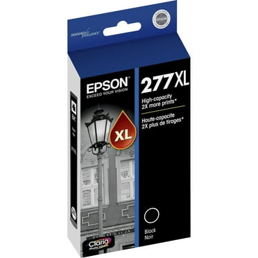 Epson 277 Claria Photo HD Ink High Capacity Black Cartridge (T277XL120-S) Works with Expression Photo XP-850, XP-860, XP-950, XP-960, XP-970